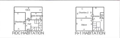 Maison de ville - 68 m² - 3 pièces