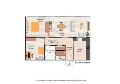 Maison - 94 m² - 4 pièces