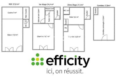 Maison - 97 m² - 4 pièces