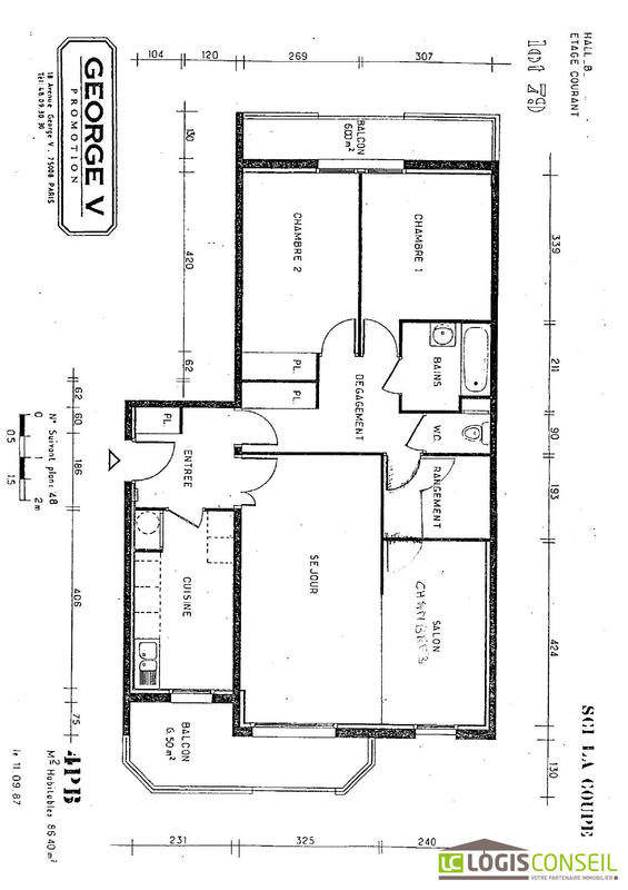Appartement - 87 m² - 4 pièces