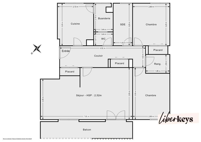 Appartement - 73 m² - 3 pièces
