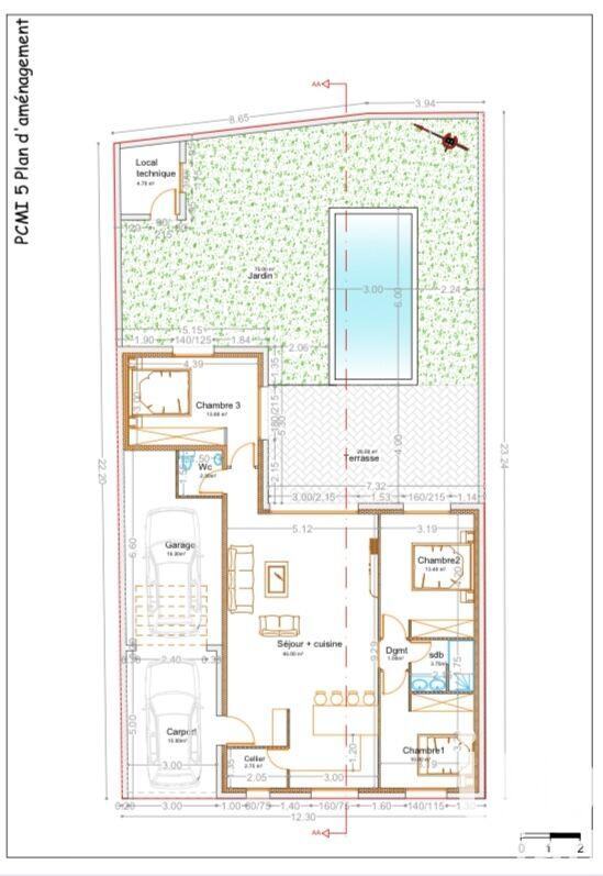 Maison - 93 m² - 4 pièces