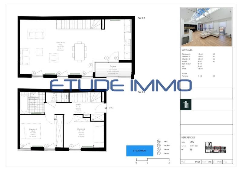 Appartement - 78 m² - 3 pièces