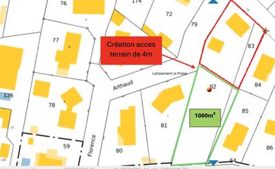 Terrain - 1 000 m²