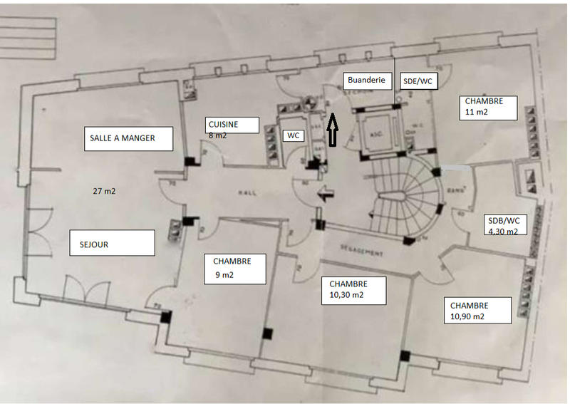 Appartement - 100 m² - 5 pièces