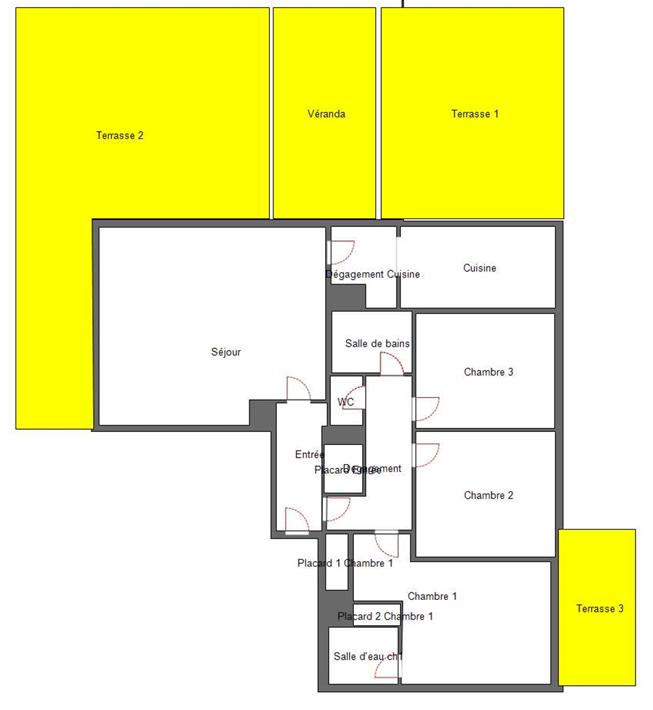 Appartement - 97 m² - 4 pièces