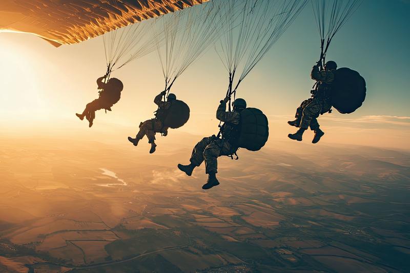 Parachutages à Omaha Beach