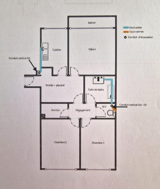 Appartement - 72 m² - 3 pièces