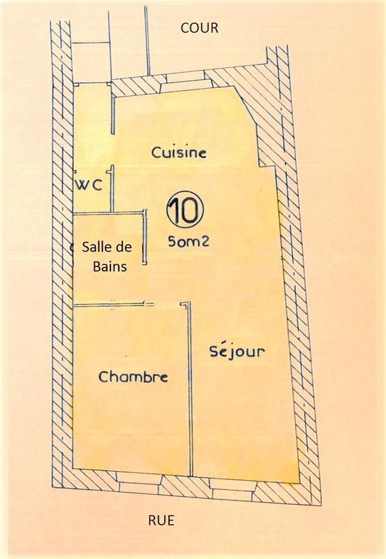 Appartement - 50 m² - 2 pièces