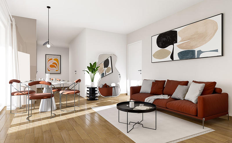 Appartement - 62 m² - 3 pièces