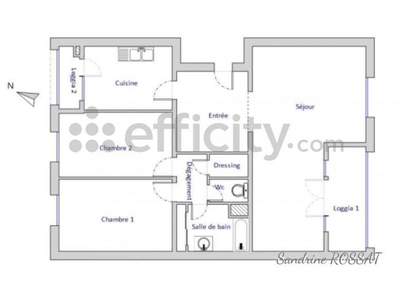 Appartement - 84 m² - 4 pièces
