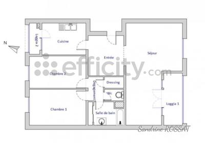 Appartement - 84 m² - 4 pièces