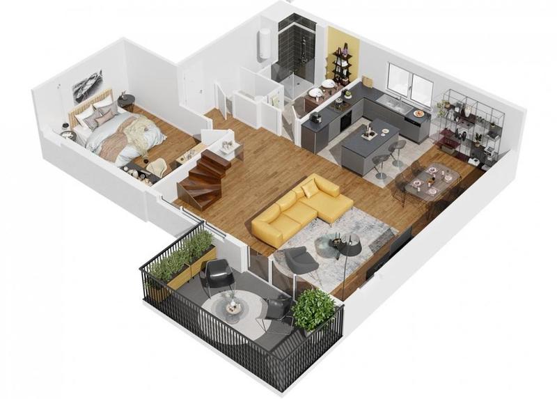 Appartement - 130 m² - 5 pièces