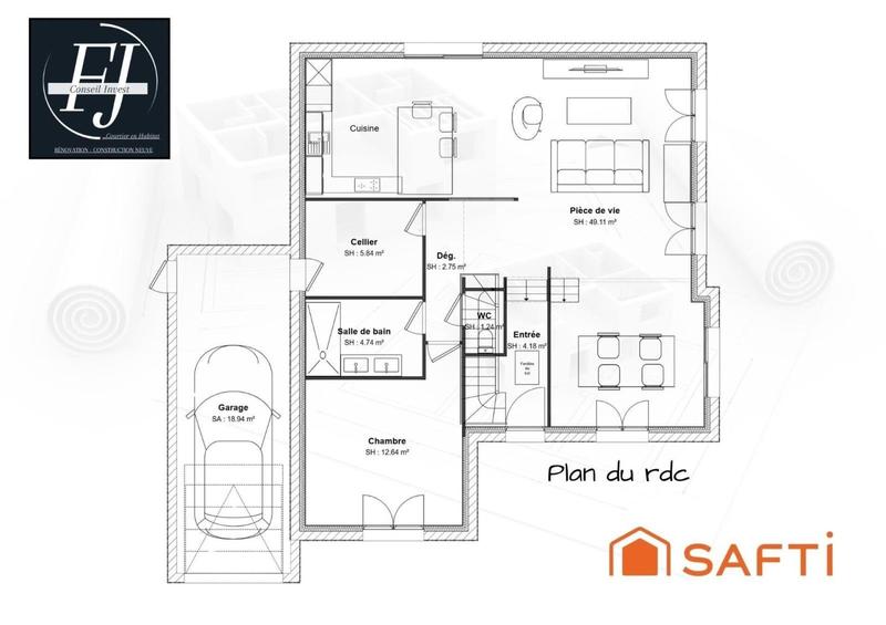 Maison - 121 m² - 6 pièces