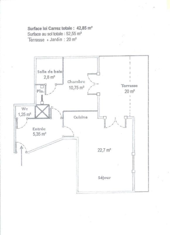 Appartement - 43 m² - 2 pièces