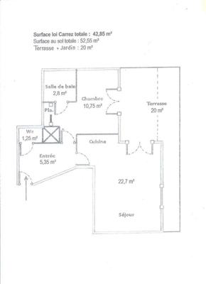 Appartement - 43 m² - 2 pièces