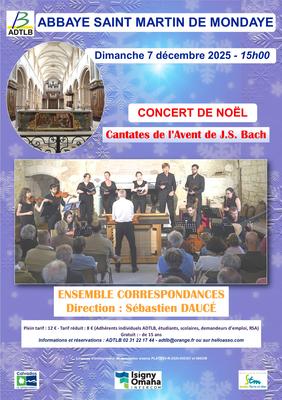 Concert des Cantates de l’Avent de Bach par l’Ensemble Correspondances – Direction : Sébastien Daucé