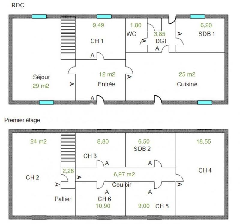Maison - 176 m² - 7 pièces