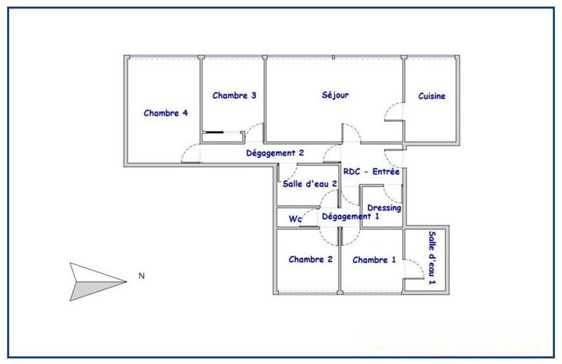 Appartement - 106 m² - 6 pièces
