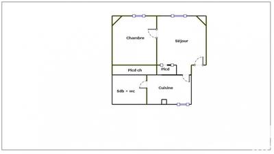Appartement - 29 m² - 2 pièces