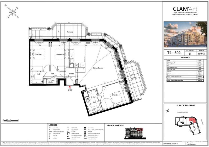 Appartement - 84 m² - 4 pièces