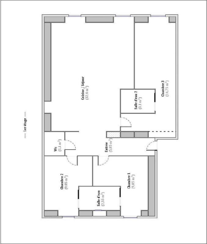 Appartement - 79 m² - 4 pièces