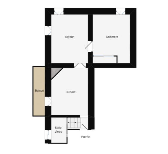 Appartement - 34 m² - 2 pièces