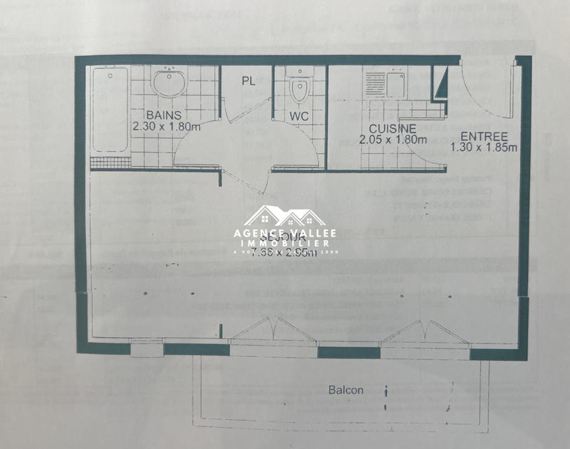 Appartement - 36 m² - 1 pièce