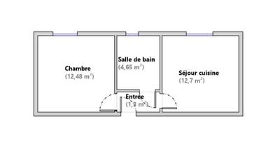 Appartement - 31 m² - 2 pièces