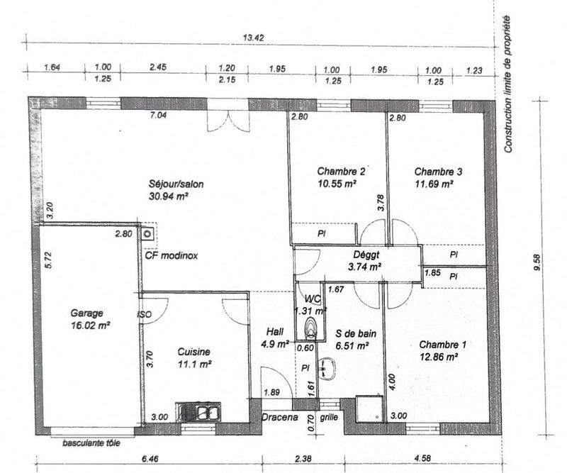 Maison - 92 m² - 5 pièces
