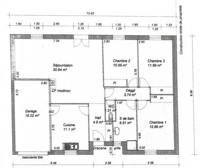 Maison - 92 m² - 5 pièces