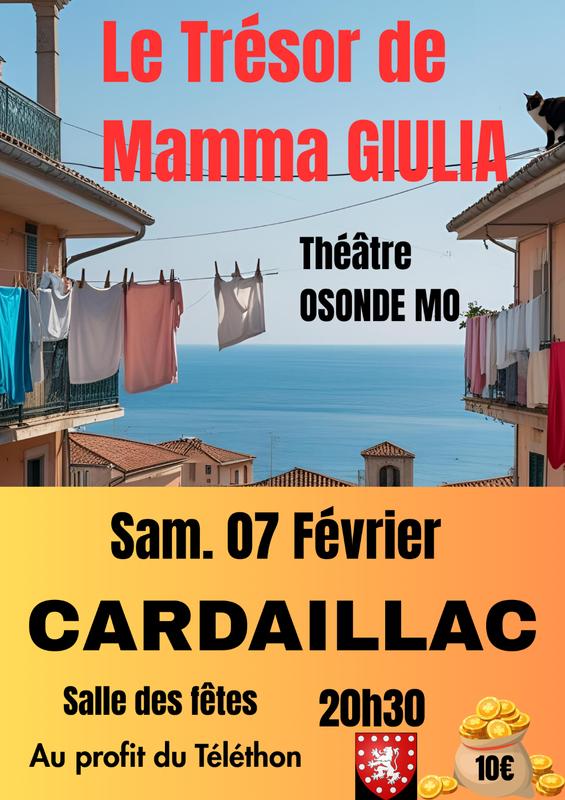 Théâtre à Cardaillac : "le trésor de Mamma Giulia"