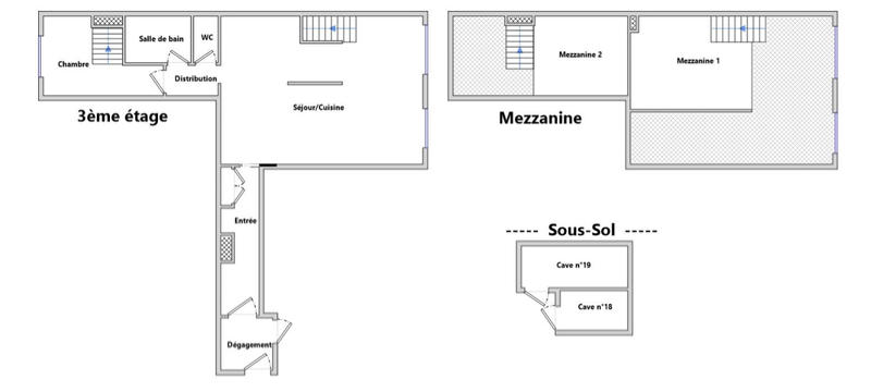 Appartement - 85 m² - 3 pièces