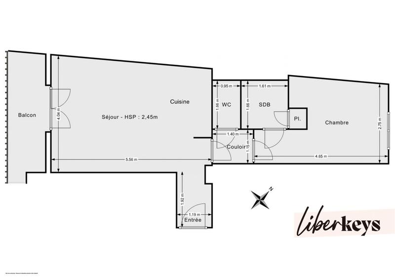 Appartement - 41 m² - 2 pièces