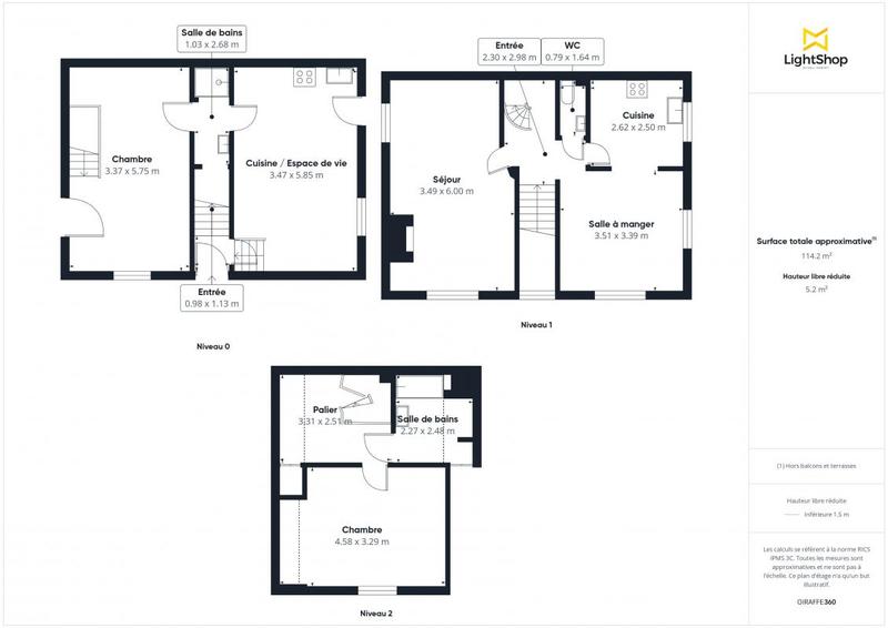 Maison - 80 m² - 4 pièces