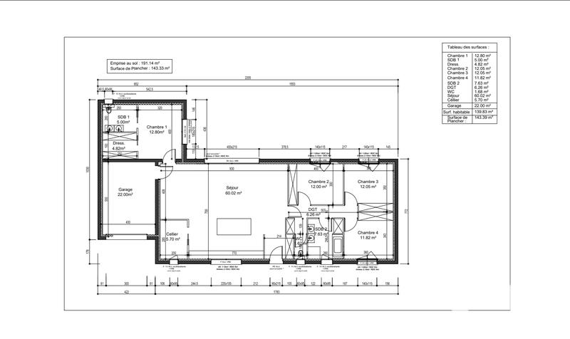 Maison - 140 m² - 5 pièces