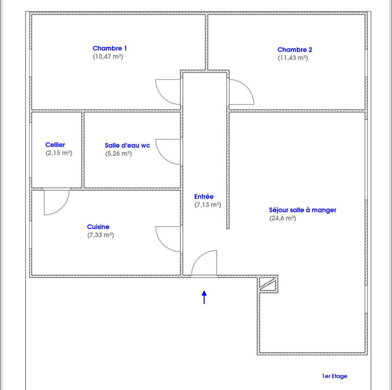 Appartement - 68 m² - 4 pièces