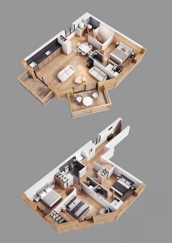 Duplex - 101 m² - 5 pièces