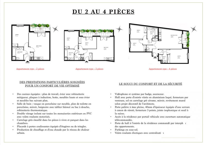 Appartement - 58 m² - 3 pièces