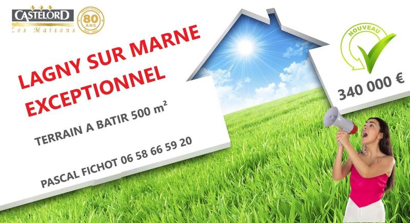 Terrain constructible - 500 m²