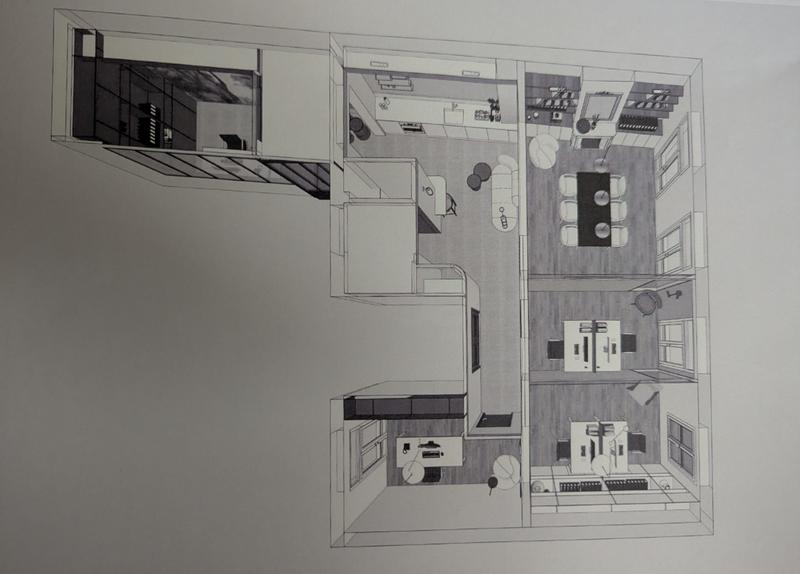 Bureau - 82 m² - 6 pièces