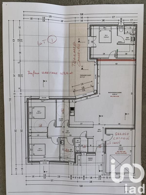 Maison - 108 m² - 4 pièces
