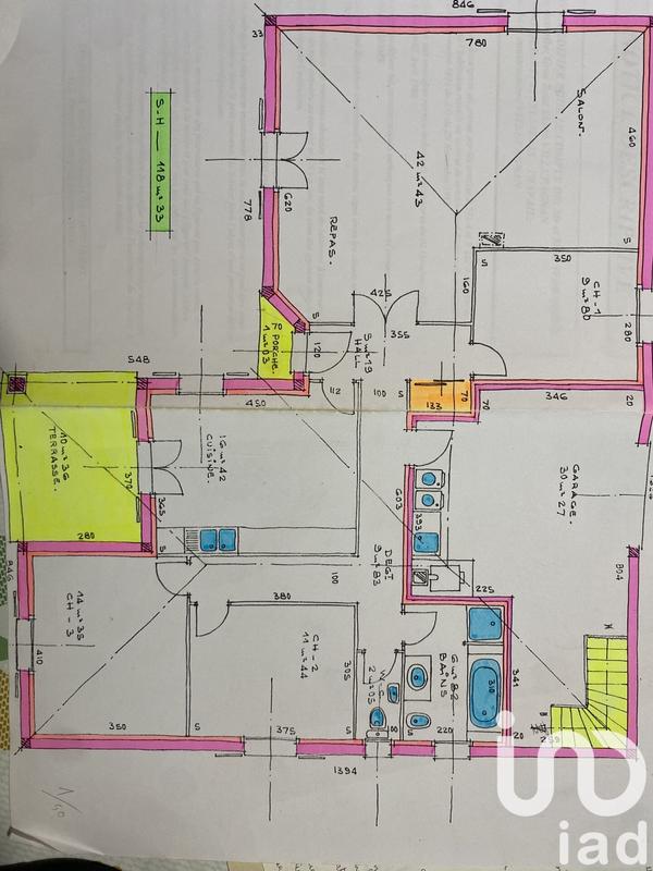 Maison - 118 m² - 5 pièces