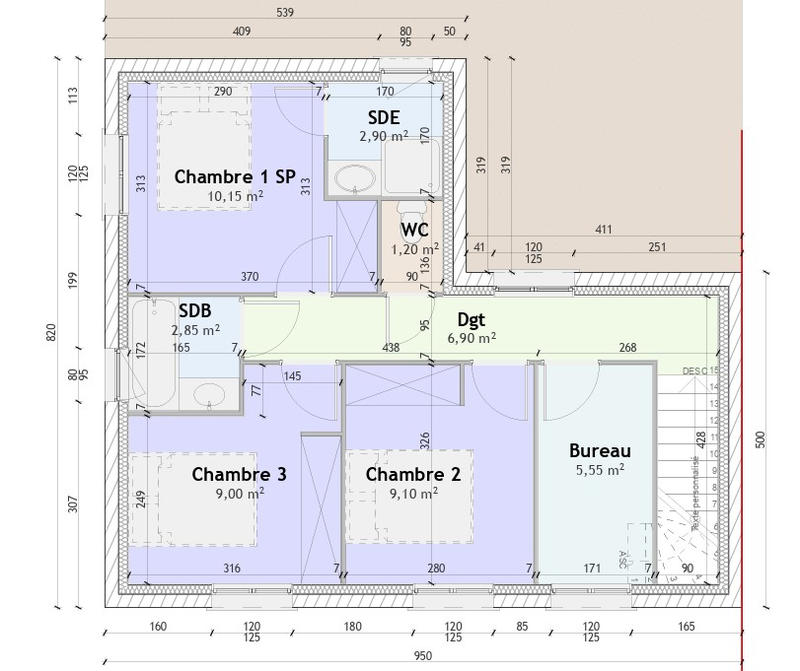 Maison - 83 m² - 4 pièces