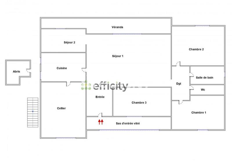 Maison - 97 m² - 5 pièces