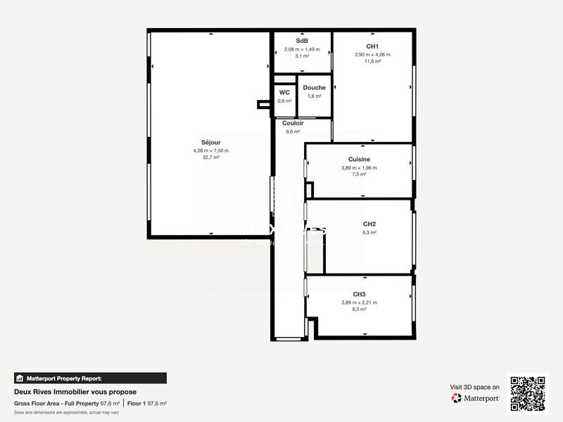 Appartement - 88 m² - 4 pièces