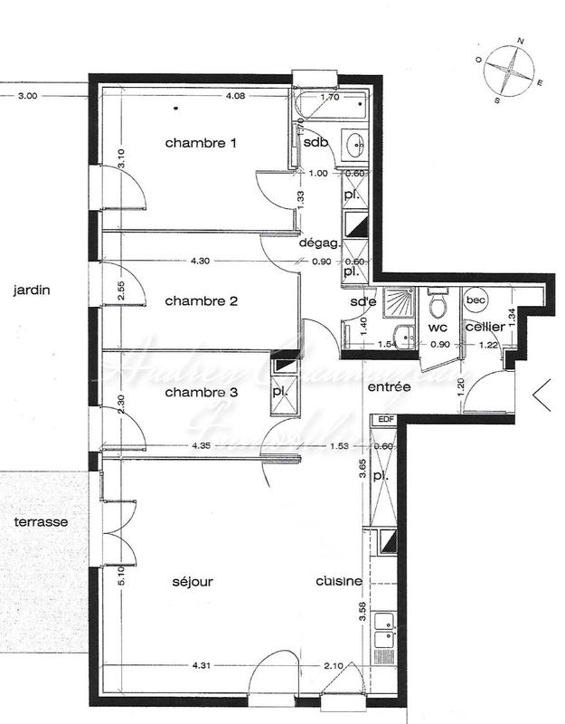 Appartement - 88 m² - 4 pièces