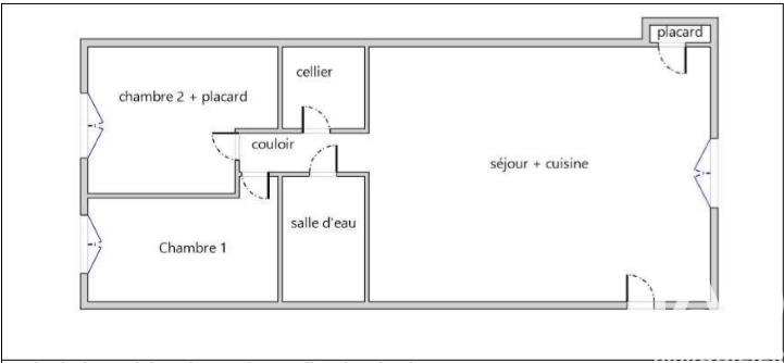 Appartement - 47 m² - 3 pièces