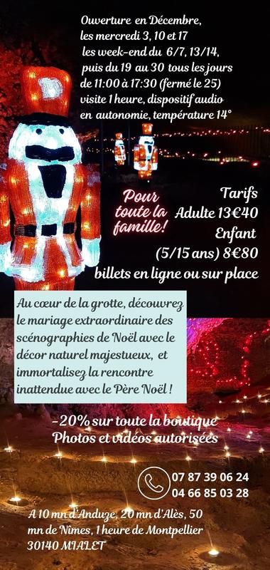 La Magie des lumières de Noël sous terre