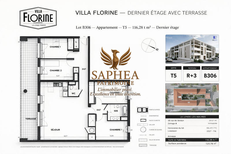 Appartement - 117 m² - 5 pièces